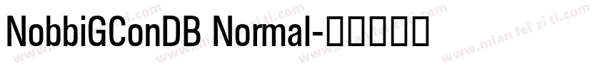NobbiGConDB Normal字体转换
